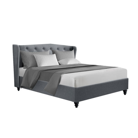 Pier Grey Bed Frame Double Size