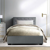 Vila King Single Bed Frame with hidden storage