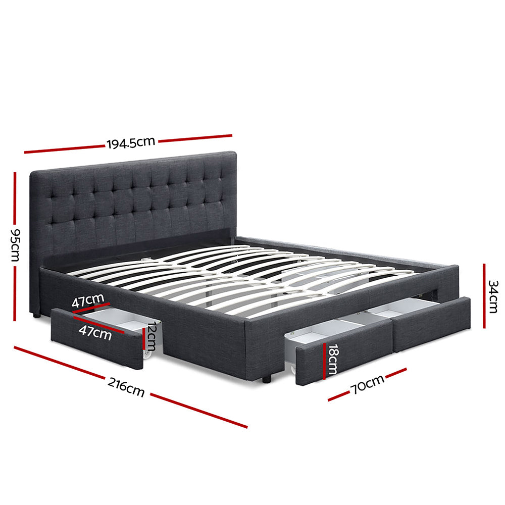 Avio King Bed Frame - King Single Size