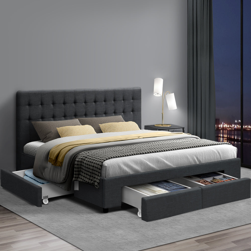 Avio King Bed Frame - King Single Size