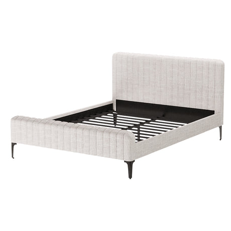 AMMY Beige Queen Bed Frame