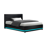 Lumi King Single LED Gas lift Bed Frame