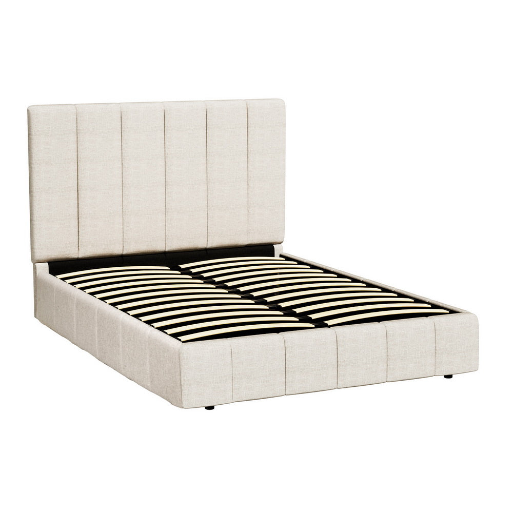 TETTE Beige Queen Bed Frame