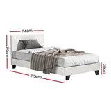 NEO White King Single Bed Frame