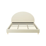 ELLA Cream Velvet Bed Frame- King Size