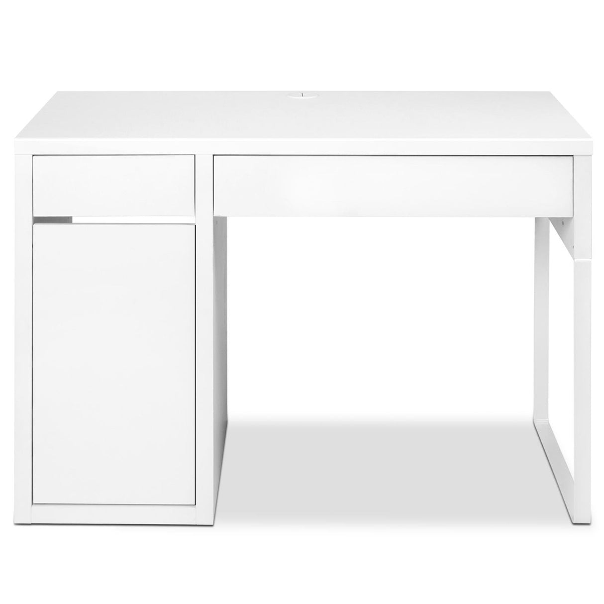 Accommodating White Computer Desk