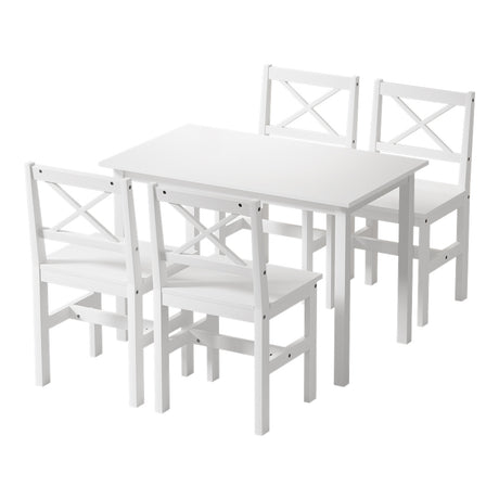 Kaye 4-Seater Table & Dining Chairs Set