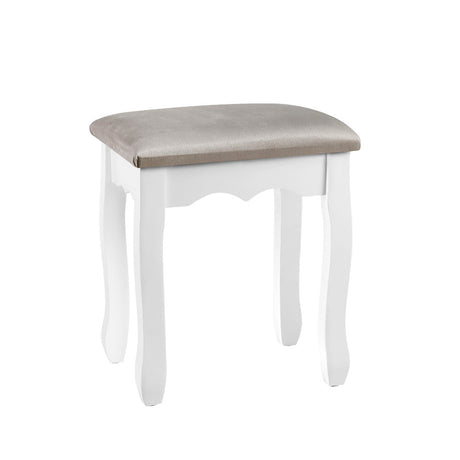 French Provincial Dressing Stool Grey