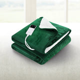 Giselle Electric Throw Heated Blanket Double Sided Green