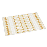 Floor Rugs 160x230cm Yellow & White Geometric