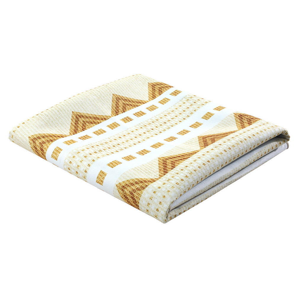 Floor Rugs 160x230cm Yellow & White Geometric