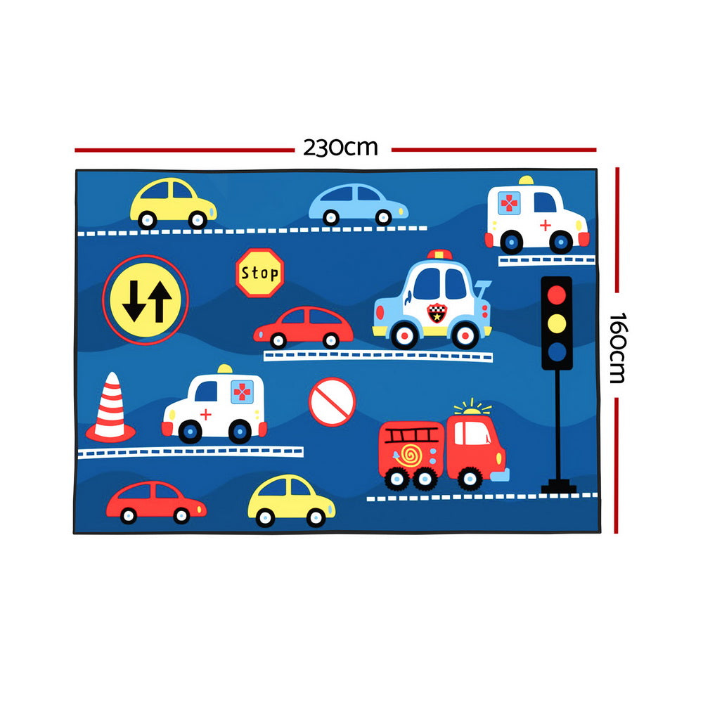 Car Floor Rug 160x230cm for Kids