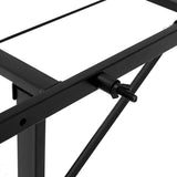 Folding Bed Frame Metal Base Black - Double