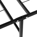 Folding Bed Frame Metal Base Black - Double