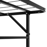 Folding Bed Frame Metal Base Black - Double