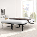 Folding Bed Frame Metal Base Black - Double