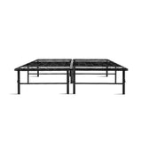 Aria Foldable Queen Metal Bed Frame - Black