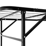 Aria Foldable Queen Metal Bed Frame - Black