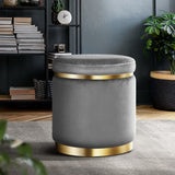 Charcoal Grey Foot Stool