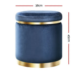 Navy Foot Stool