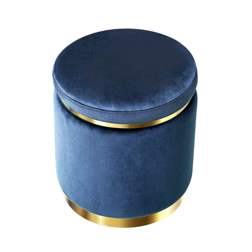 Navy Foot Stool