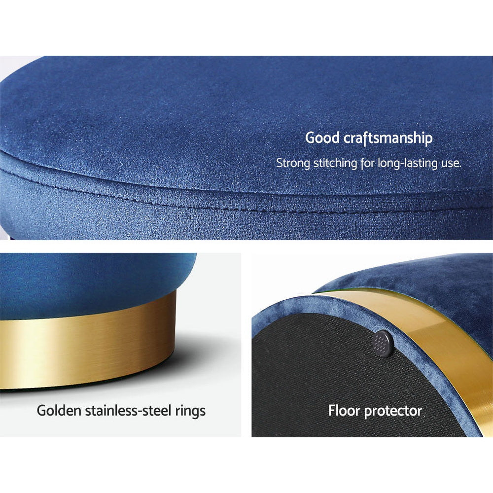 Navy Foot Stool