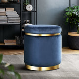 Navy Foot Stool