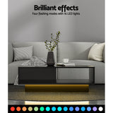 Black LED Coffee Table