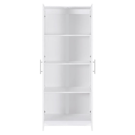 2 Door Clothes Wardrobe Cupboard White