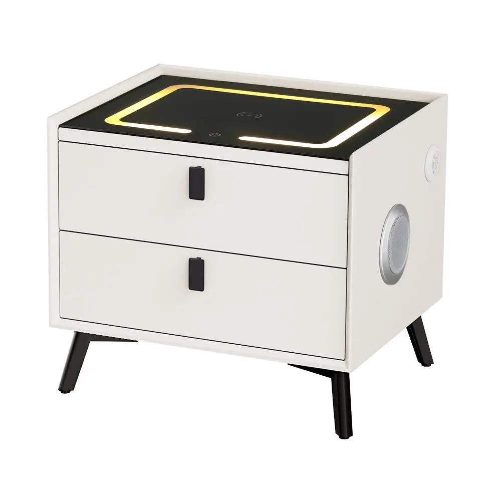 Aika Smart Bedside Table White