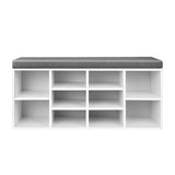 Shoe Rack Cabinet Bench White