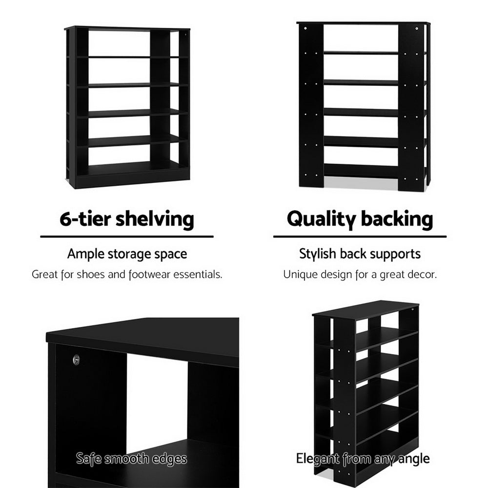 6-Tier Shoe Cabinet: 30 Pairs