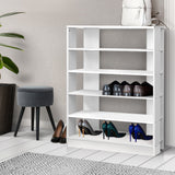 White 6-Tier Shoe Rack