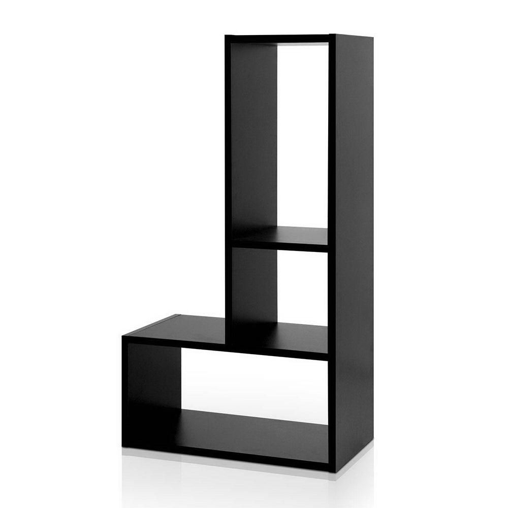 L Shaped Shelf - Black Hall Table