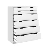 6-drawer Tallboy White