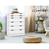 6-drawer Tallboy White