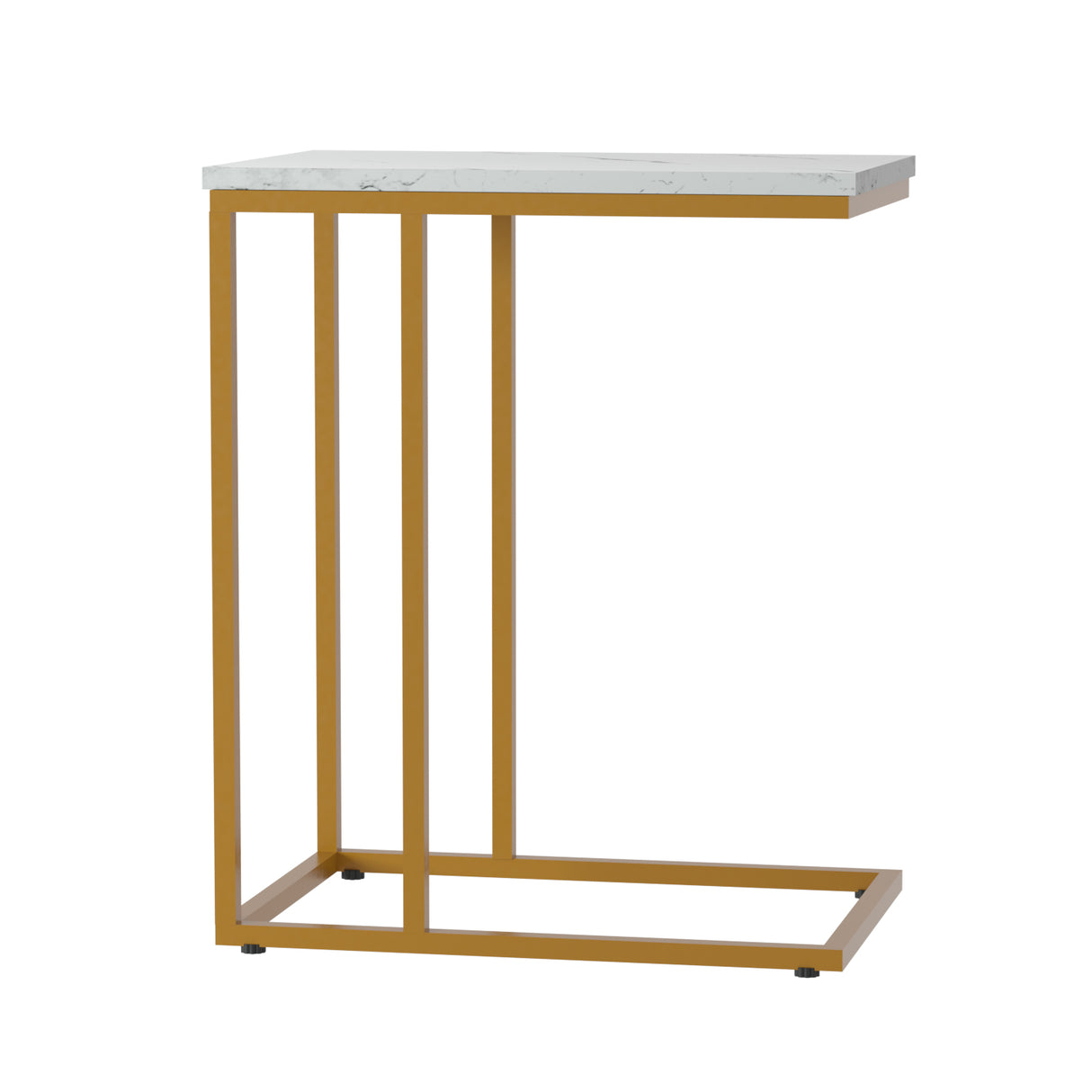 Gold & White Emma Side Table