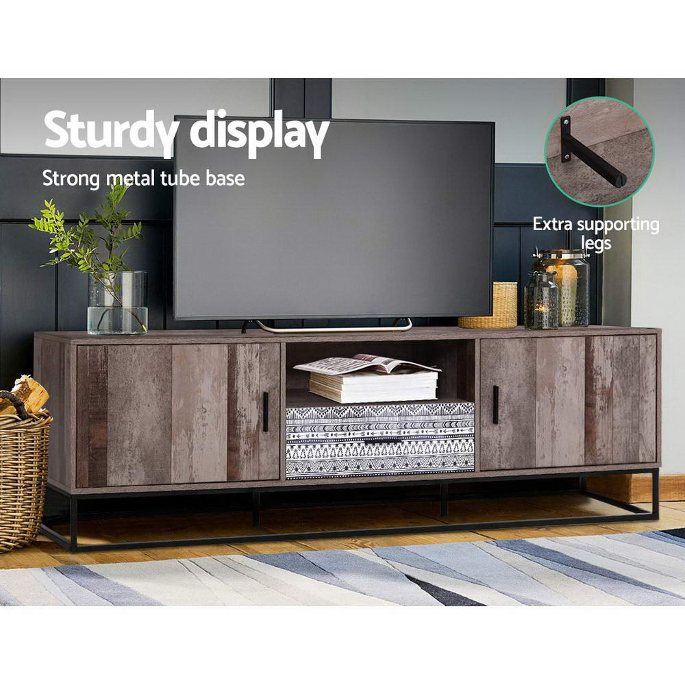 TV Cabinet Entertainment Unit 180cm Industrial