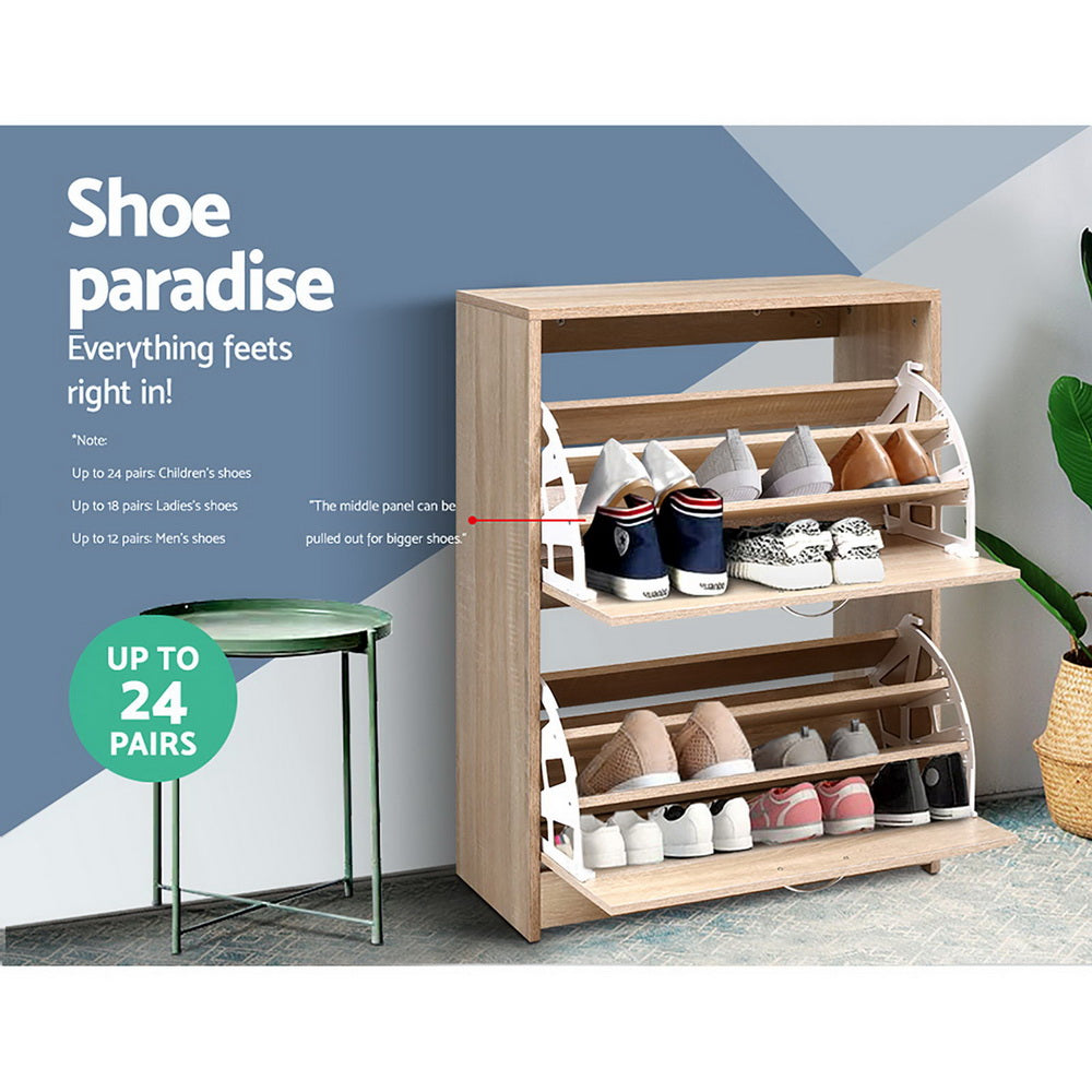 Shoe Cabinet - 24 Pairs