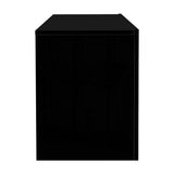 Black LED Entertainment Unit With Built-In RGB LED Lighting