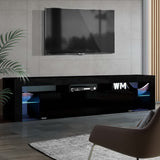 Ember Entertainment Unit TV Cabinet LED 189cm Black