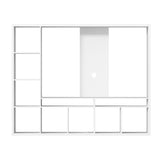 Brian Entertainment Unit 11 Compartments White