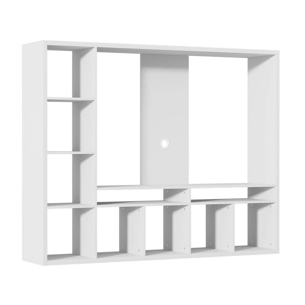 Brian Entertainment Unit 11 Compartments White