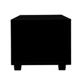 Black Entertainment Unit Low Lying 2 Drawers