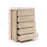 Oak Chest of Drawers