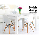 NATU White Dining Table: Seats 4-6