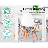 NATU White Dining Table: Seats 4-6