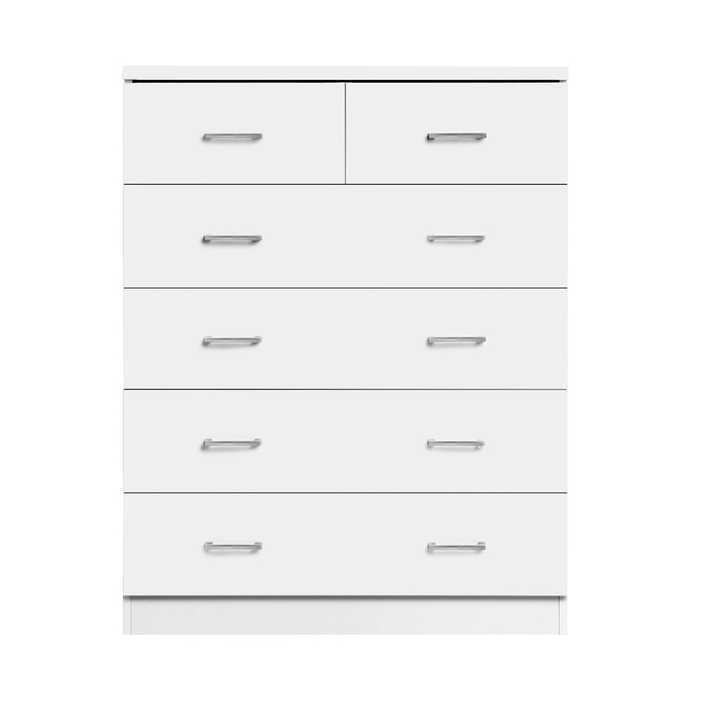 White Tall Boy Drawers