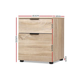 Filing Cabinet Wood Melamine Metal Handles