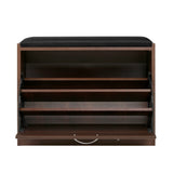 Shoe Storage Bench Walnut - Upto 15 Pairs